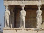 Columns with shafts in the shape of females - Erechteion, Athens, Greece